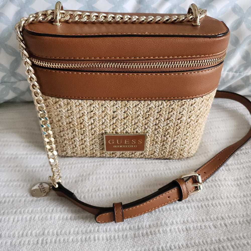 Guess Brown and Tan Women Bag